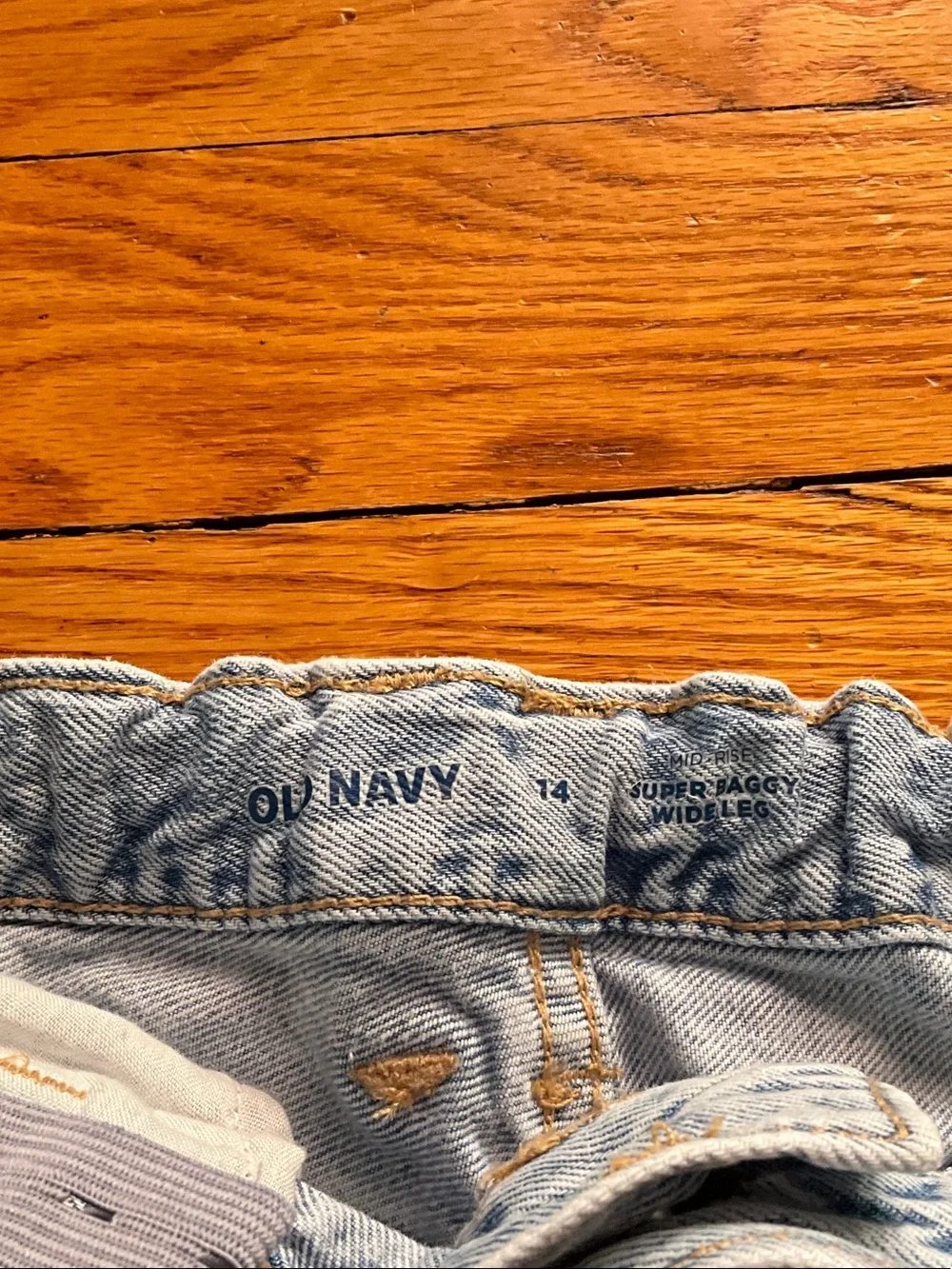 Old Navy Light Blue Wide Leg Kids Jeans